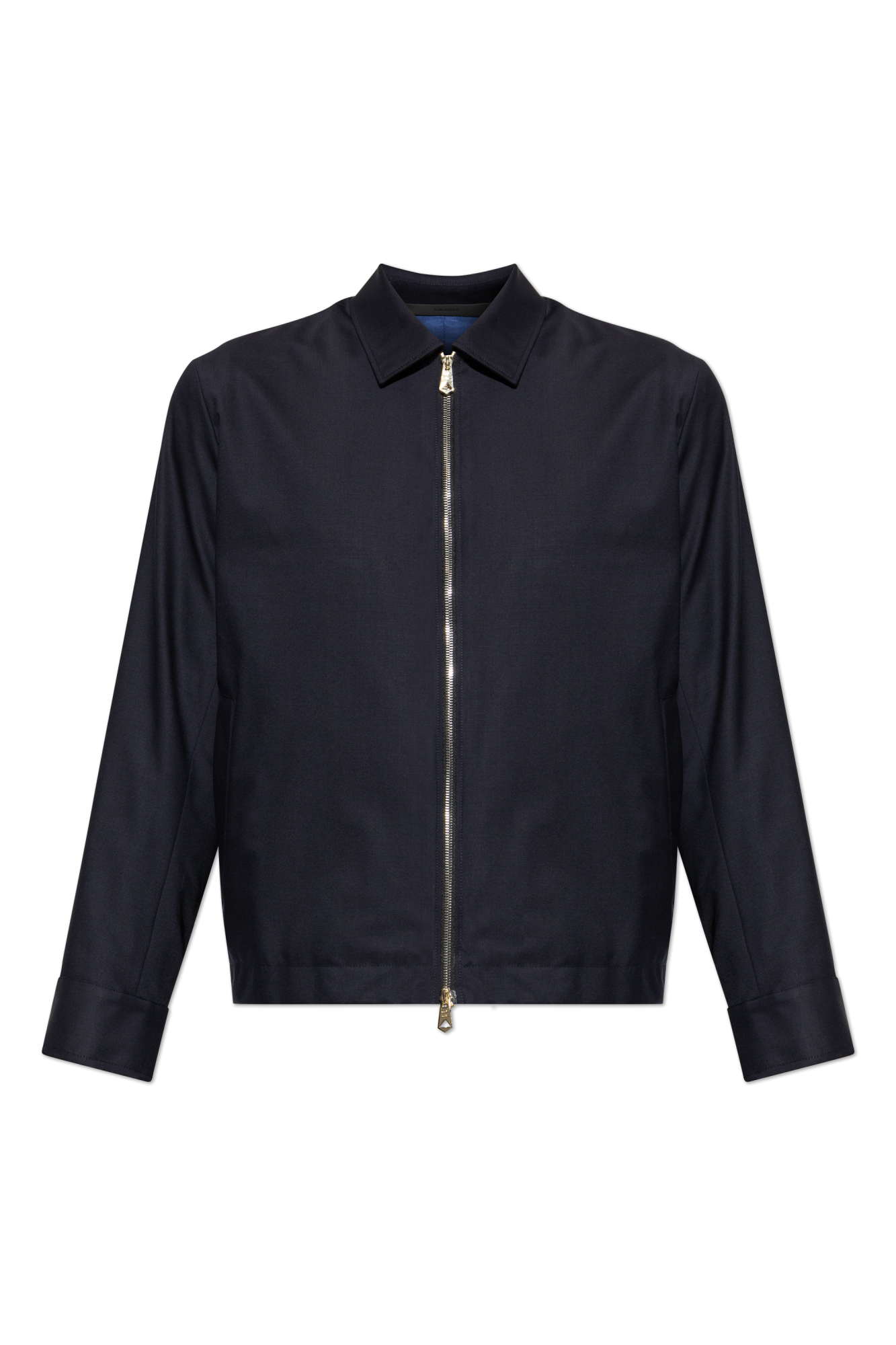 ジャケット・アウター PaulSmith Wool Gaba Check Leather Jacket Paul Smith Wool jacket | Men's | Vitkac